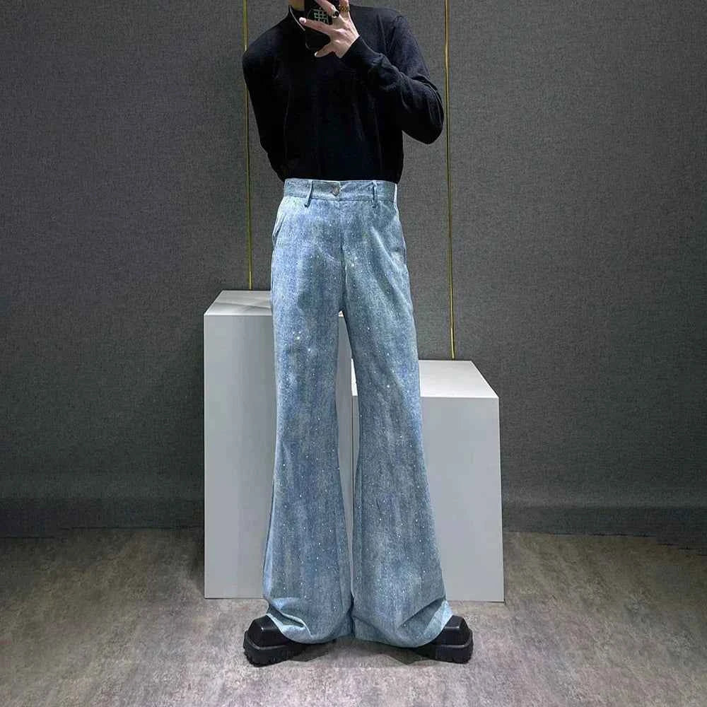 Men Shiny Diamond Hot Party Jeans
