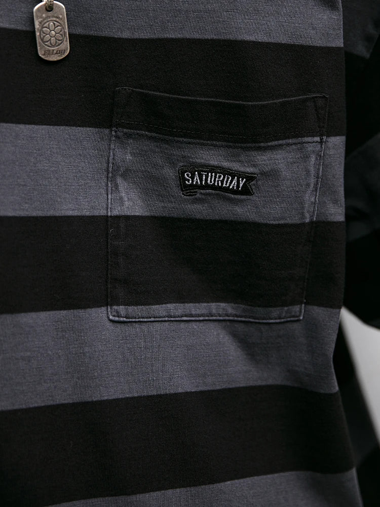 Saturday Striped Cotton T-Shirt
