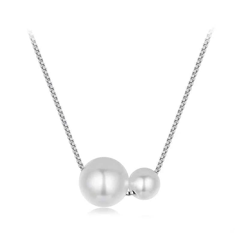 Dainty Gold Plated Pearl Pendant Necklace
