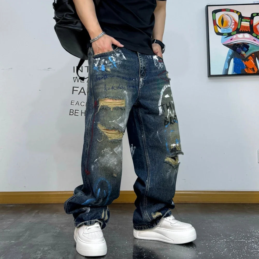 Third Brother Ripped Denim Jeans