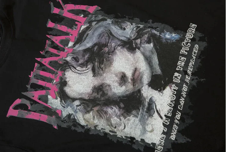 Gothic Dark Style Portrait Graphic Long-Sleeve T-Shirt - Luxuryurbanwear