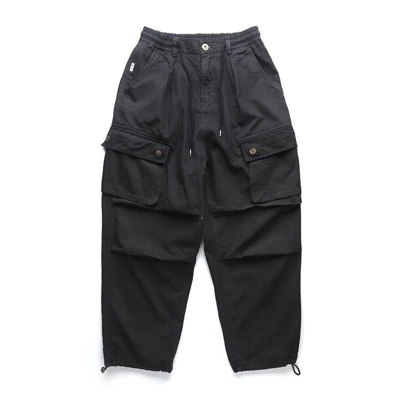 Tactical Straight Leg Elastic Waist Pants