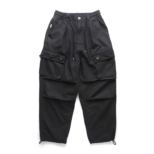 Tactical Straight Leg Elastic Waist Pants