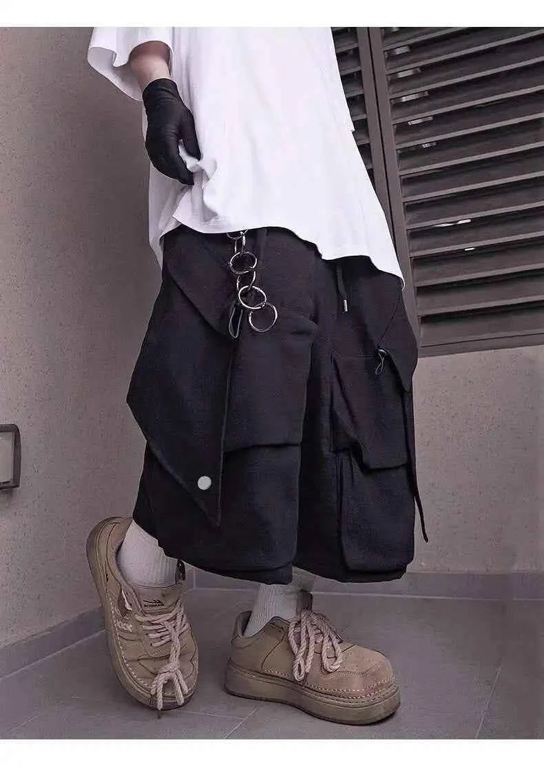 Men Patchwork Baggy Summer Casual Jorts