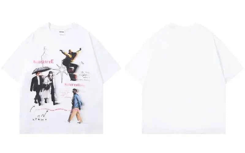Effortless Streetwear Graphic Hip Hop Casual T-Shirt