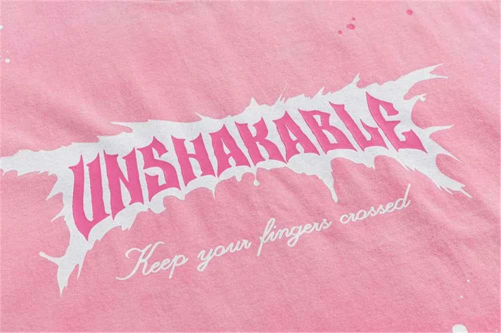 Graffiti Letter Hip Hop Cotton T-Shirt - Unisex Oversized Streetwear Graphic Tee