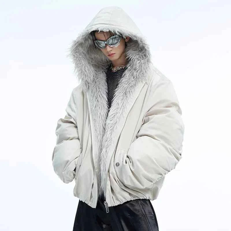 Men Warm Winter Casual Layers Hooded Cotton Jacket
