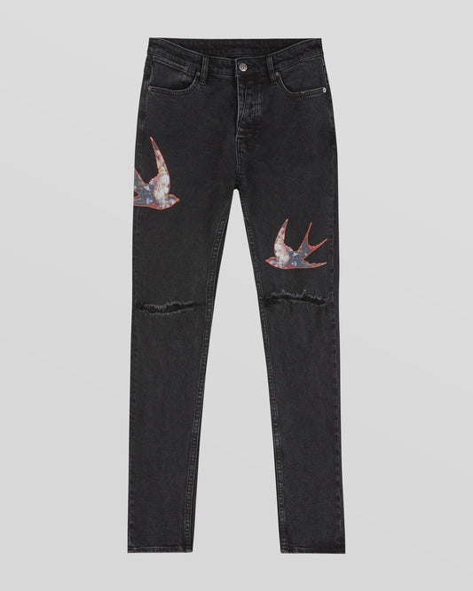 KSUBI Jeans Graphic Print Distressed Skinny