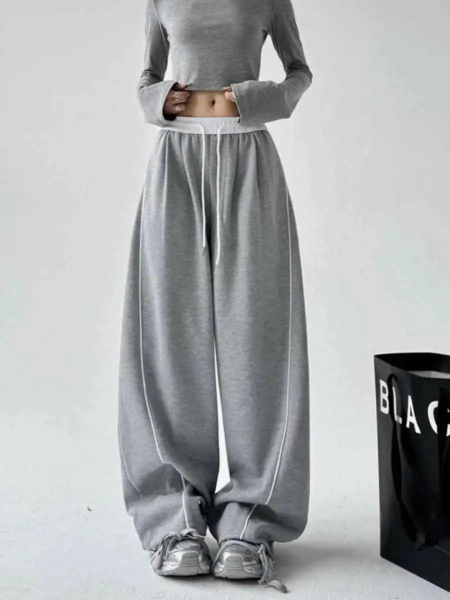 Elastic Band Cool Japanese Style Oversized Sweatpants