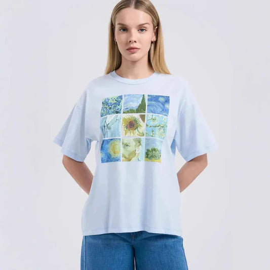 Fresh American Y2K Printed Graphics T-Shirt