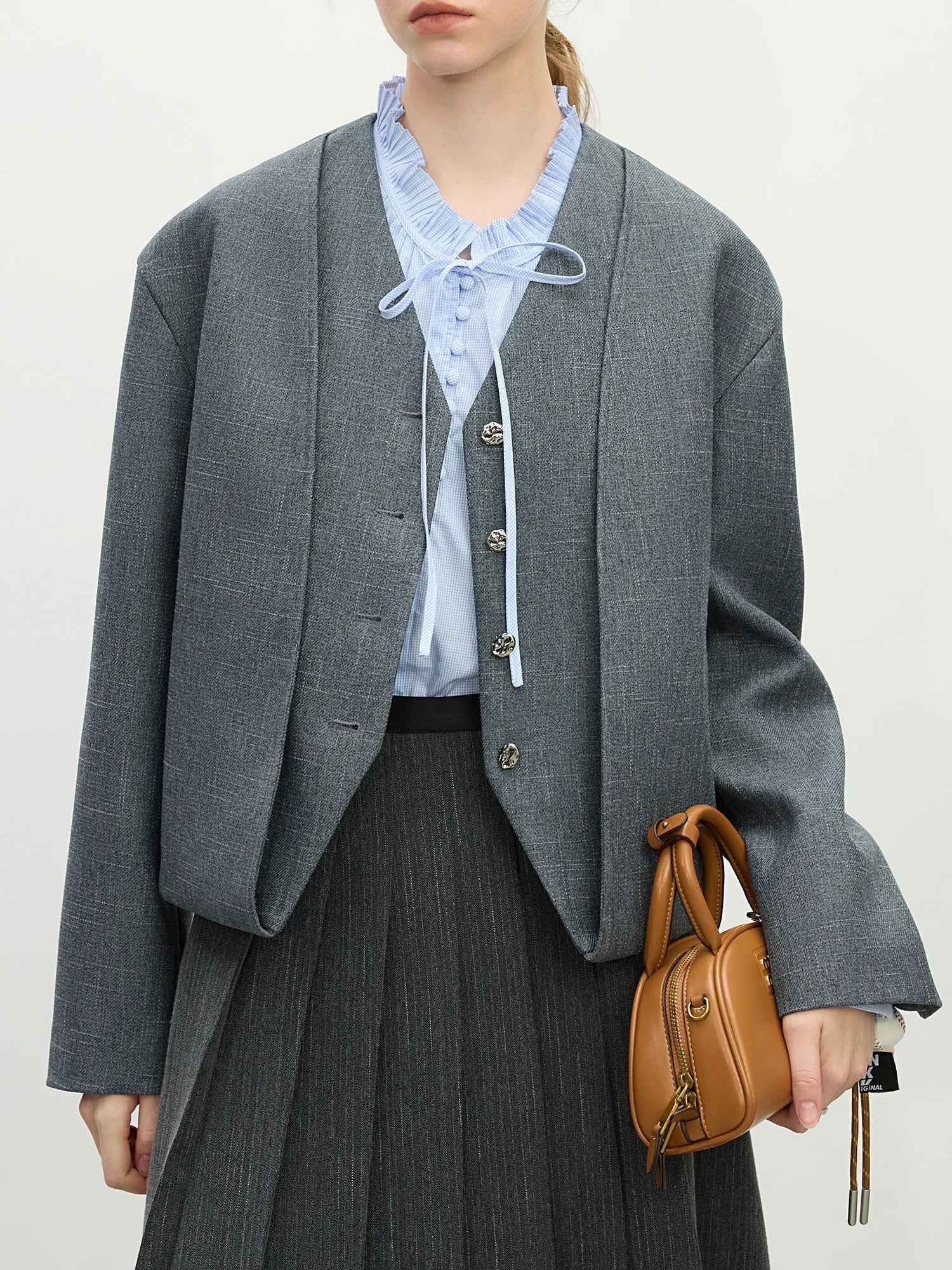 Chic Exquisite Minimalist V-Neck Cardigan