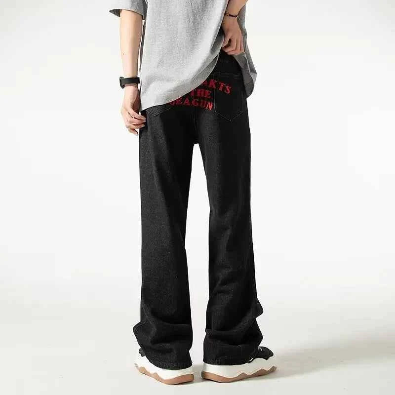 Luxury Dragon Embroidery Summer Straight Jeans