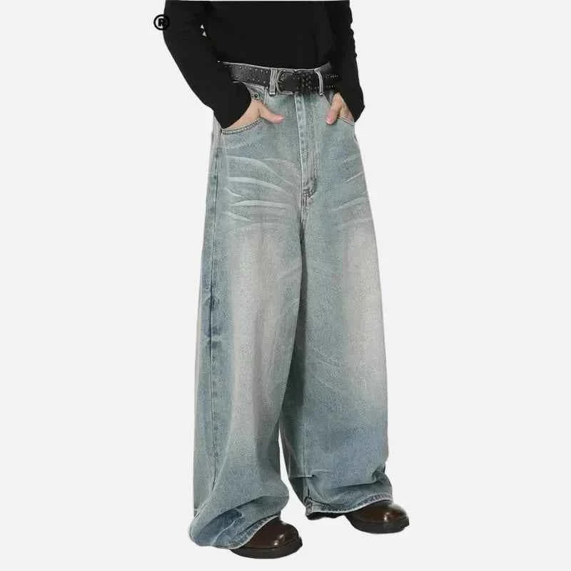 Street Style Inspired Curved Denim Jeans