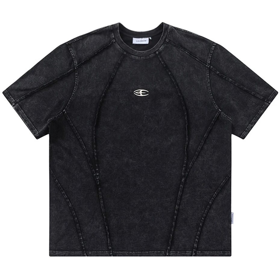 Streetwear Patchwork Oversized T-shirts