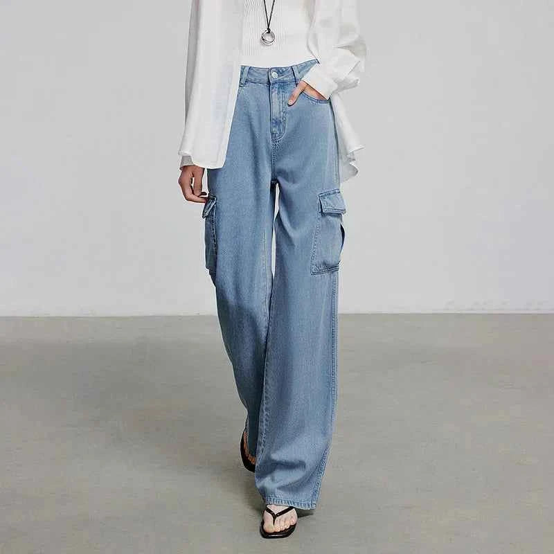 Stylish Wide Leg Summer Denim Jeans