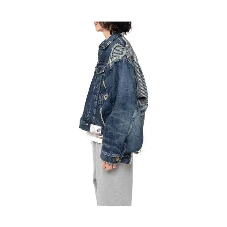 Flattering Streetwear Ripped Casual Denim Jacket