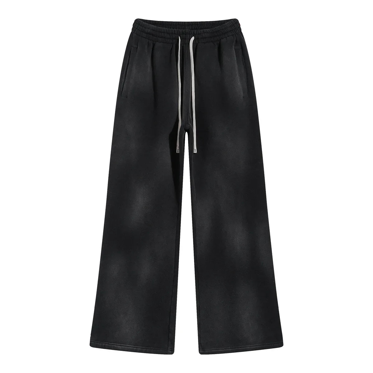 Splashing Ink Spray Dyeing Wash Distressed Wide Joggers