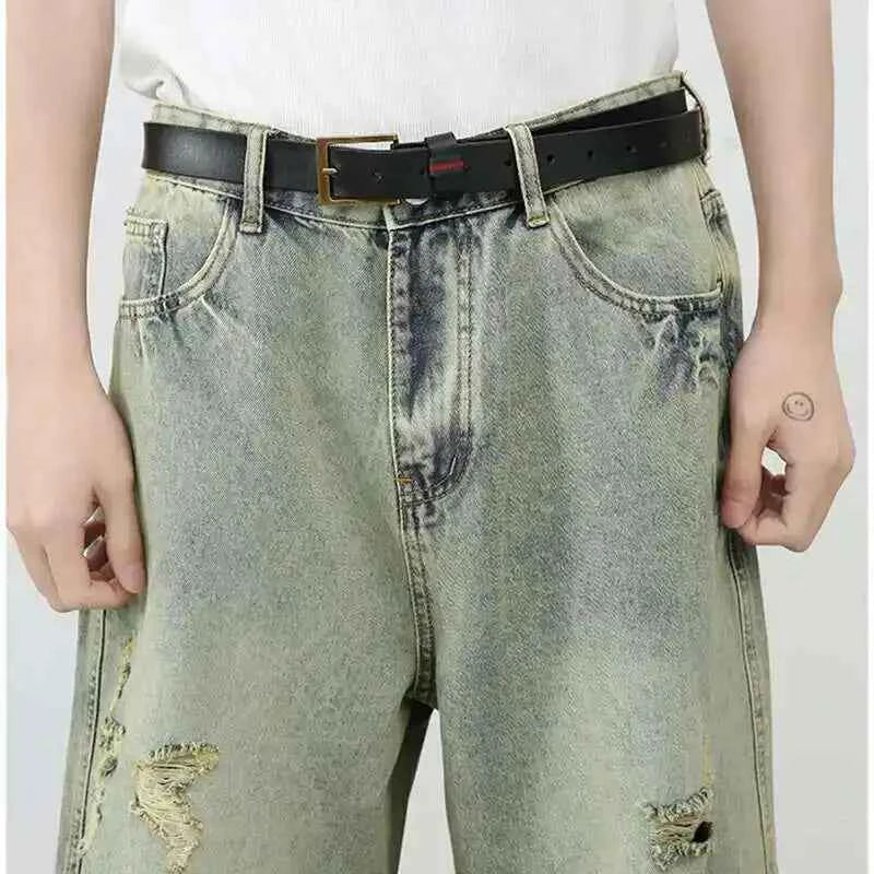 Breathable Vintage Ripped Knee Denim Jorts