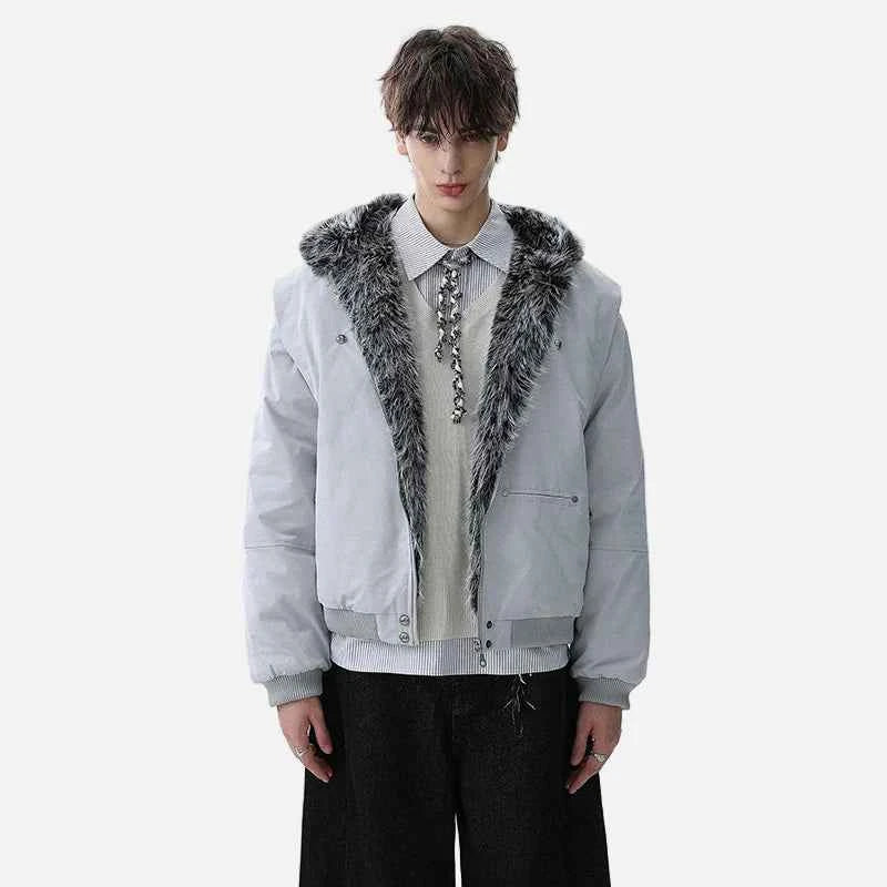 Stylish Long-lasting Faux Fur Hooded Jacket