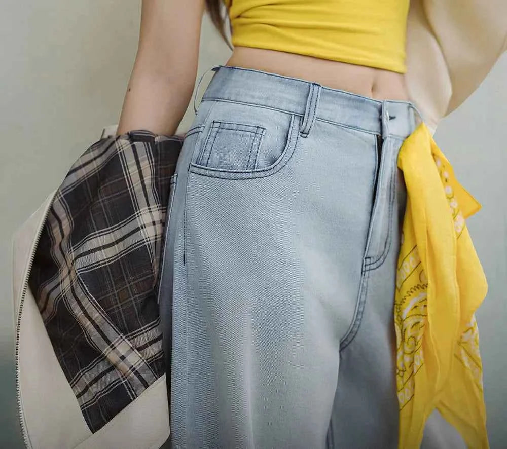 Vintage Comfort Blue Wide Leg Jeans