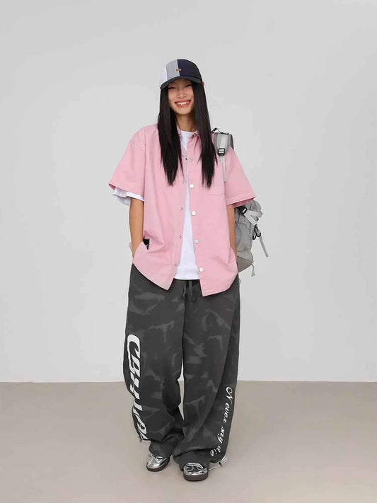 Gray Snowflake Hip Hop Dance Pants