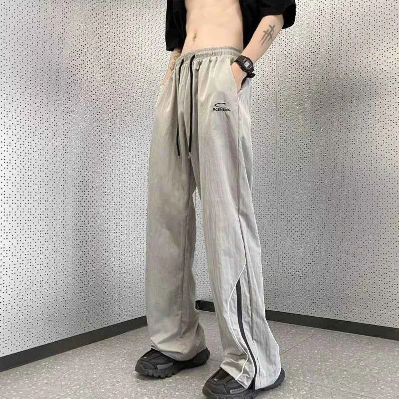 Streetwear Comfort Elastic Waist Straight Summer Pants