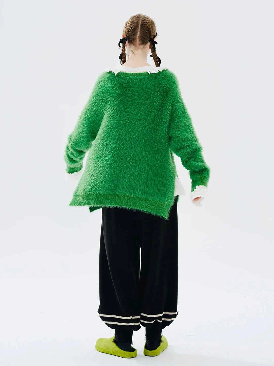 Comfort Sweet Cozy Green Winter Sweater