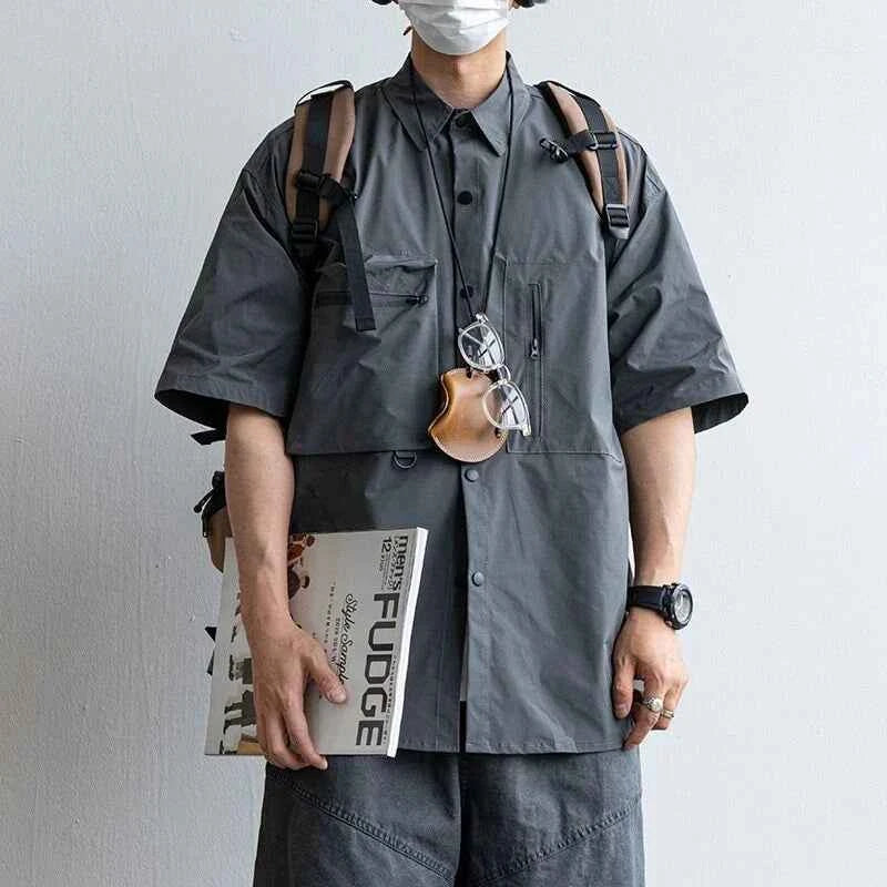 Casual Waterproof Quick Dry Outdoor Short Sleeve Shirt