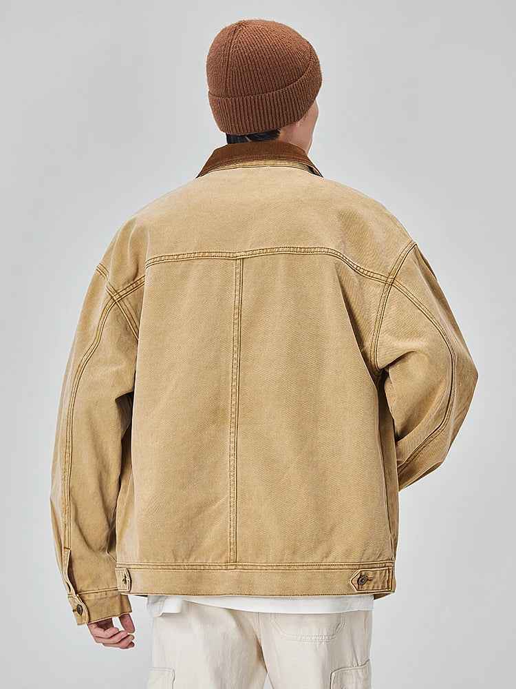 Y2K Vintage Washed Workwear Denim  Jacket