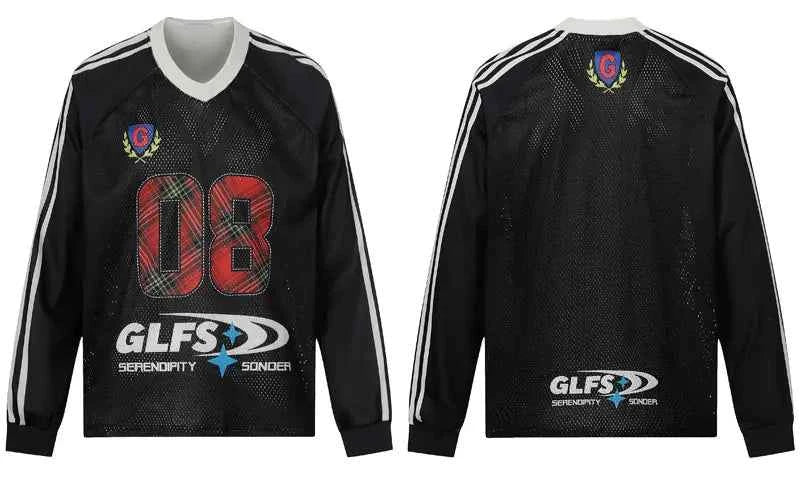 Y2K Grunge Graphic Printed Long Sleeve Sport T-Shirt