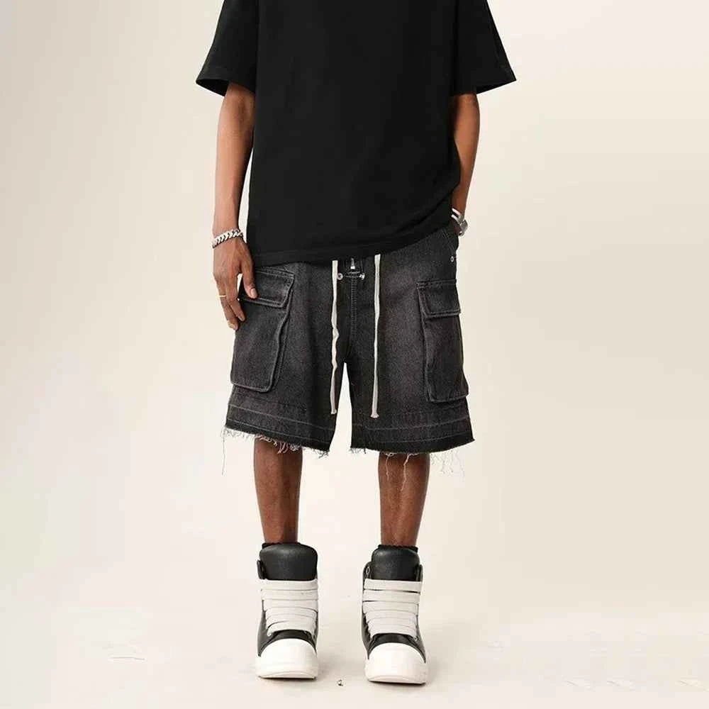 Essential American Style Raw Edge Denim Short