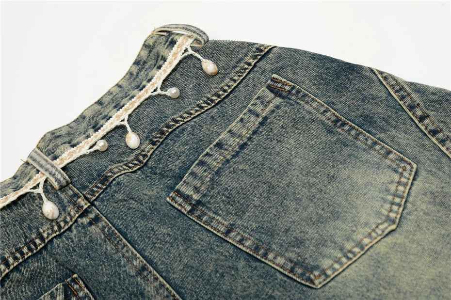 Y2K Elevated Washed Ripped Hole Denim Jeans