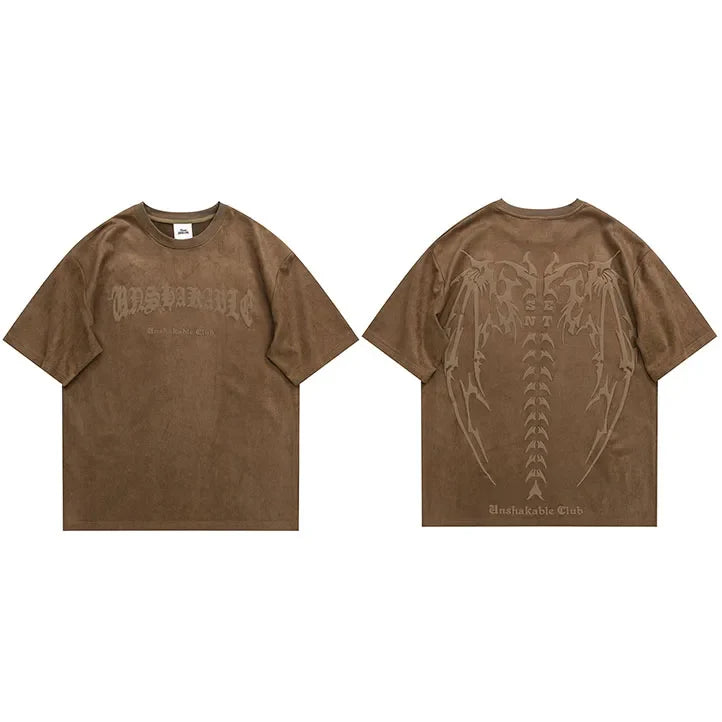 Spinal Cord Devil Wings Skeleton T-Shirt