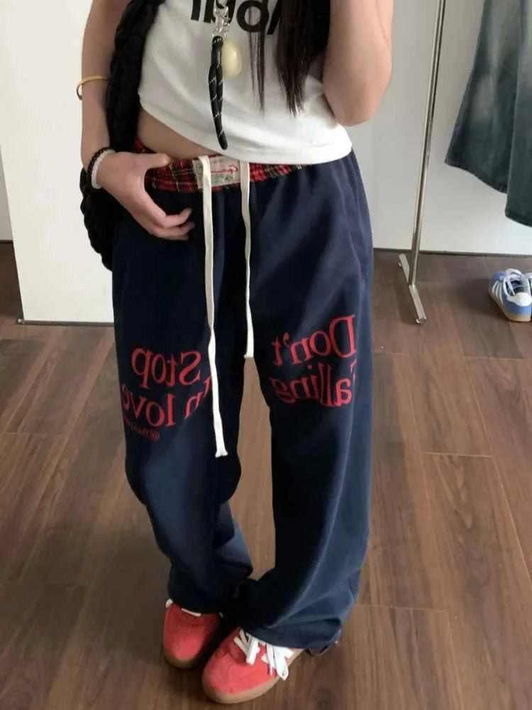 Y2k Plaid Cool Hip Hop Sport Sweatpants