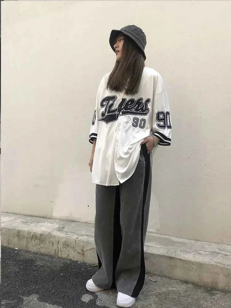 Streetwear Oversize Vintage Printed Hip Hop Shirt