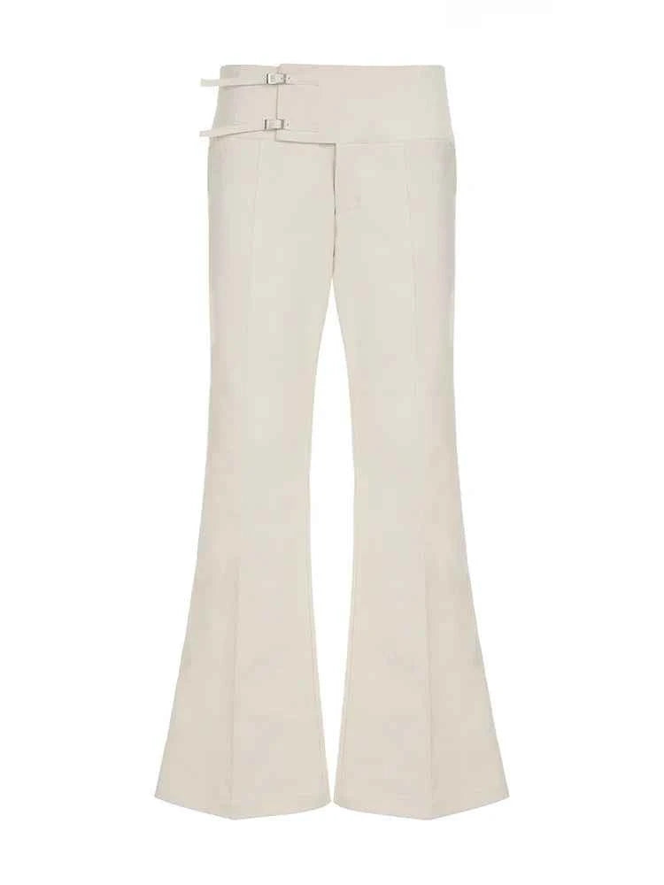 Vintage Button-Up Loose Casual Pants