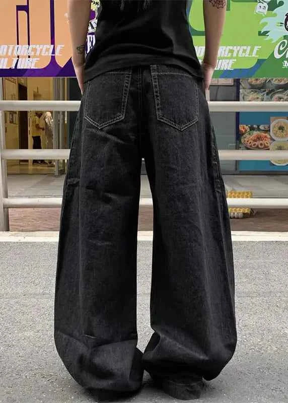 Vintage Washed Minimalist Denim Jeans
