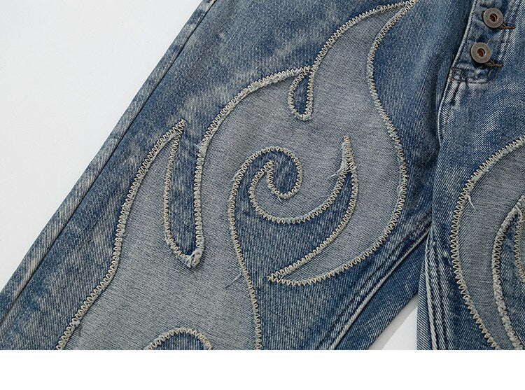 Oak Fire Flame Party Wear Pant