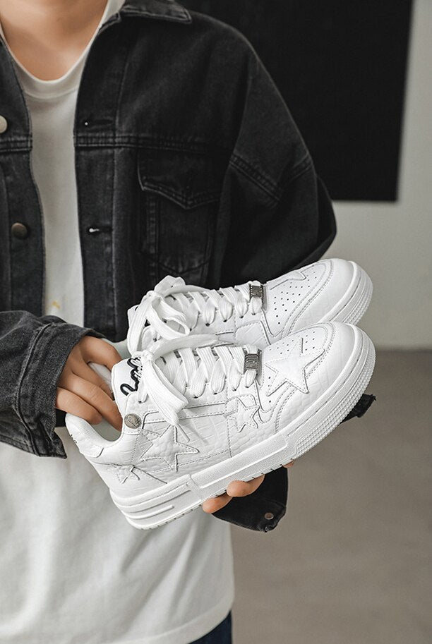 Stars Chunky Shoes - Multi-Dimensional Luxury Platform Trainers | LuxuryUrbanwear