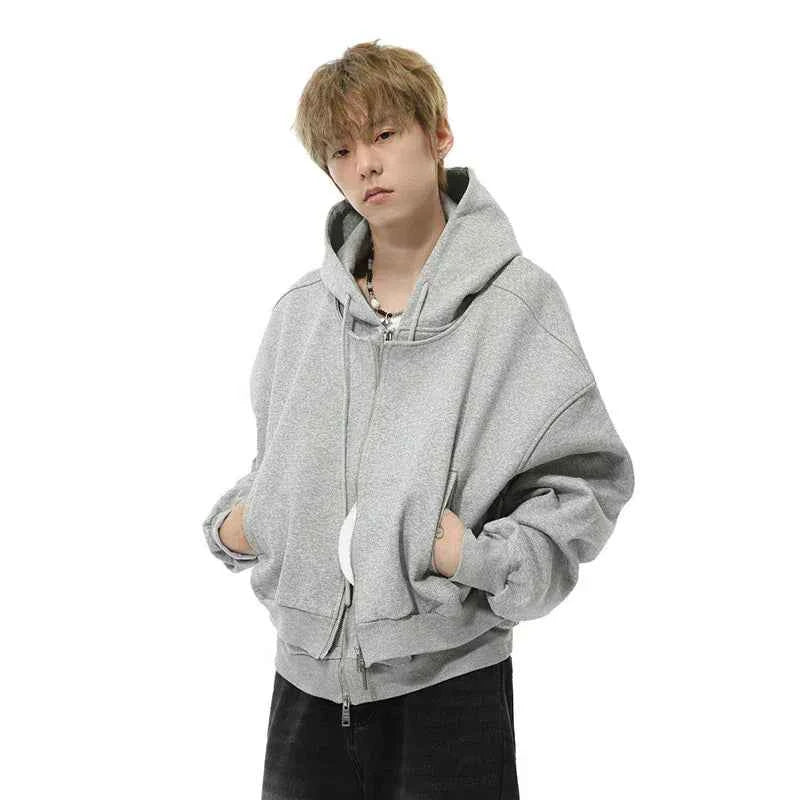 Zip Up Hoodie Double Layered