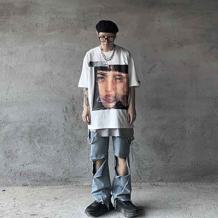 Vibrant Graphic Oversized for Daily T-Shirt