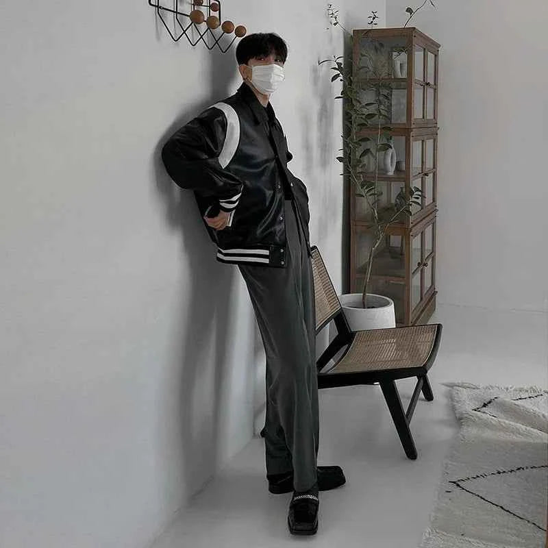 Retro Patchwork High Street Leather Varsity Jacket