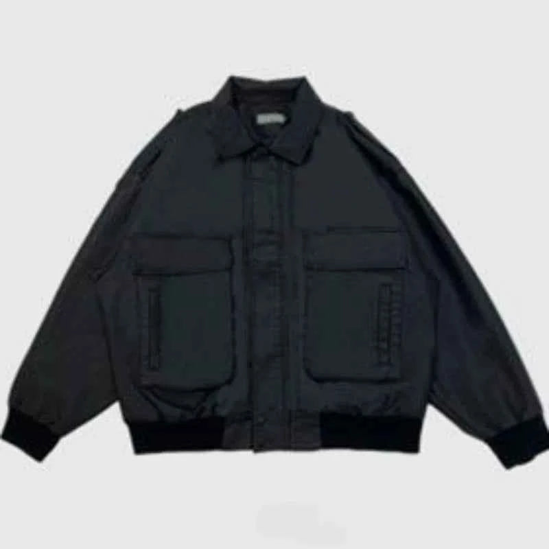 Classic Retro Distressed PU Leather Jacket