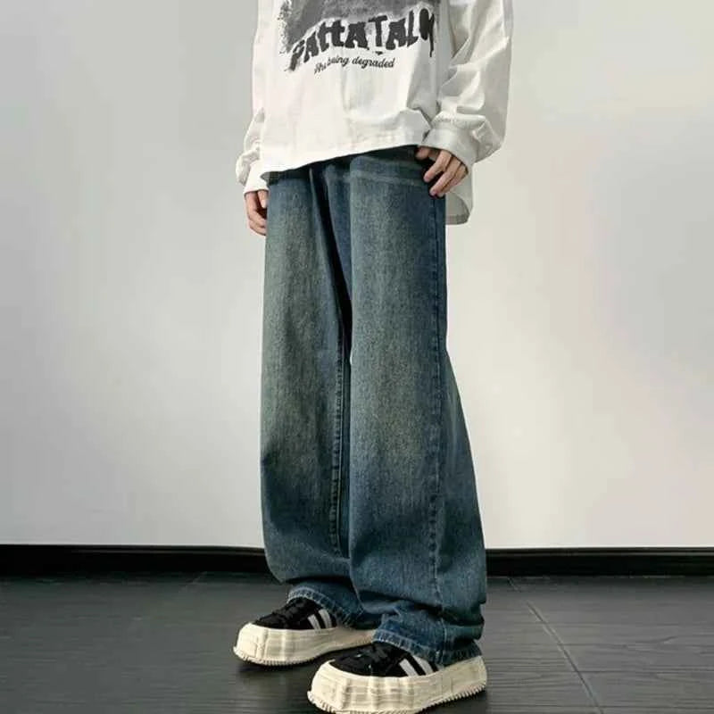 Vintage Loose Fit Hip Hop Denim Jeans