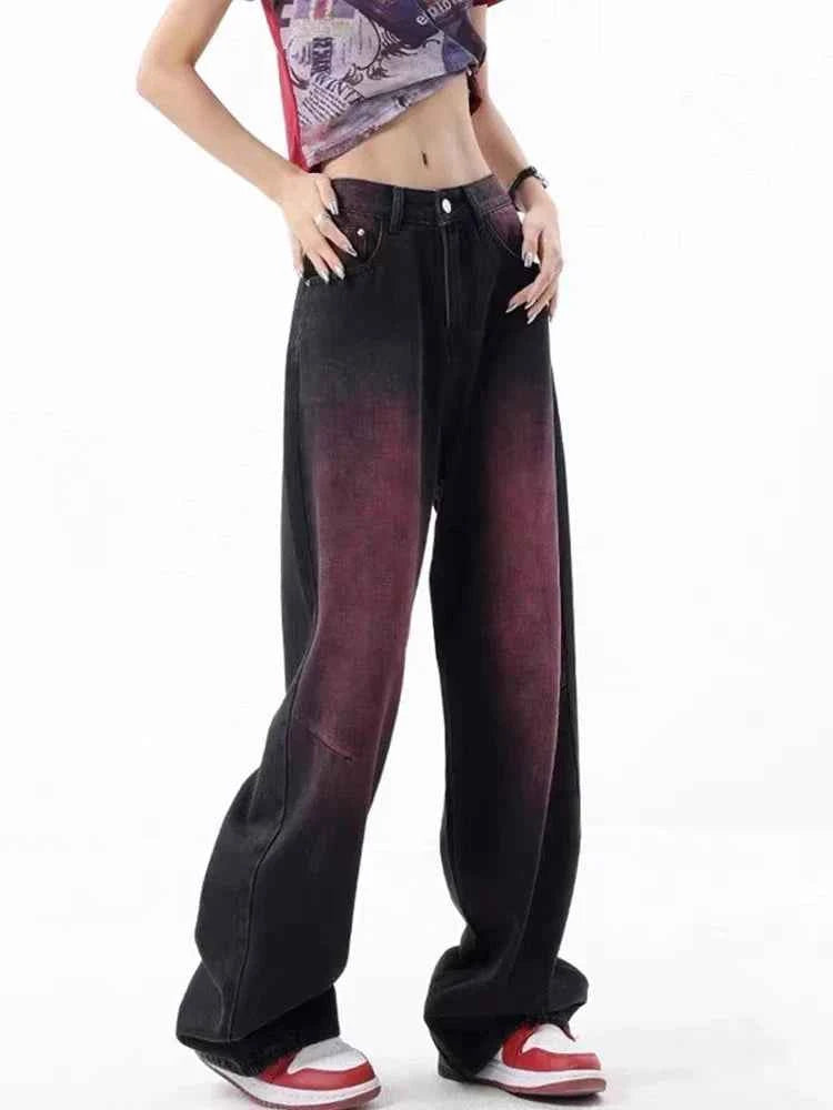 Durable Gothic Hip Hop Wide Leg Jeans