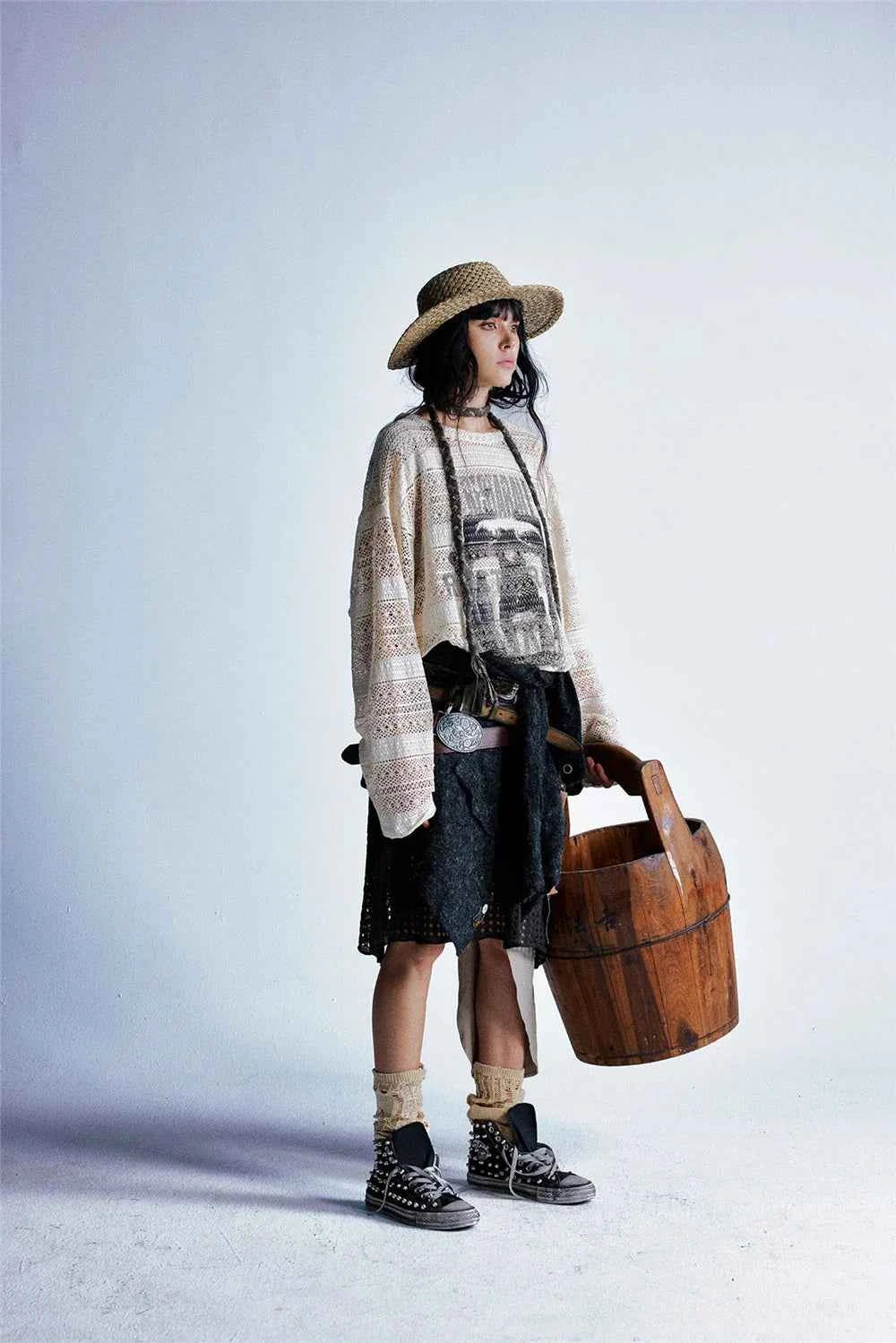American Style Versatile Cozy Loose Knit Sweater