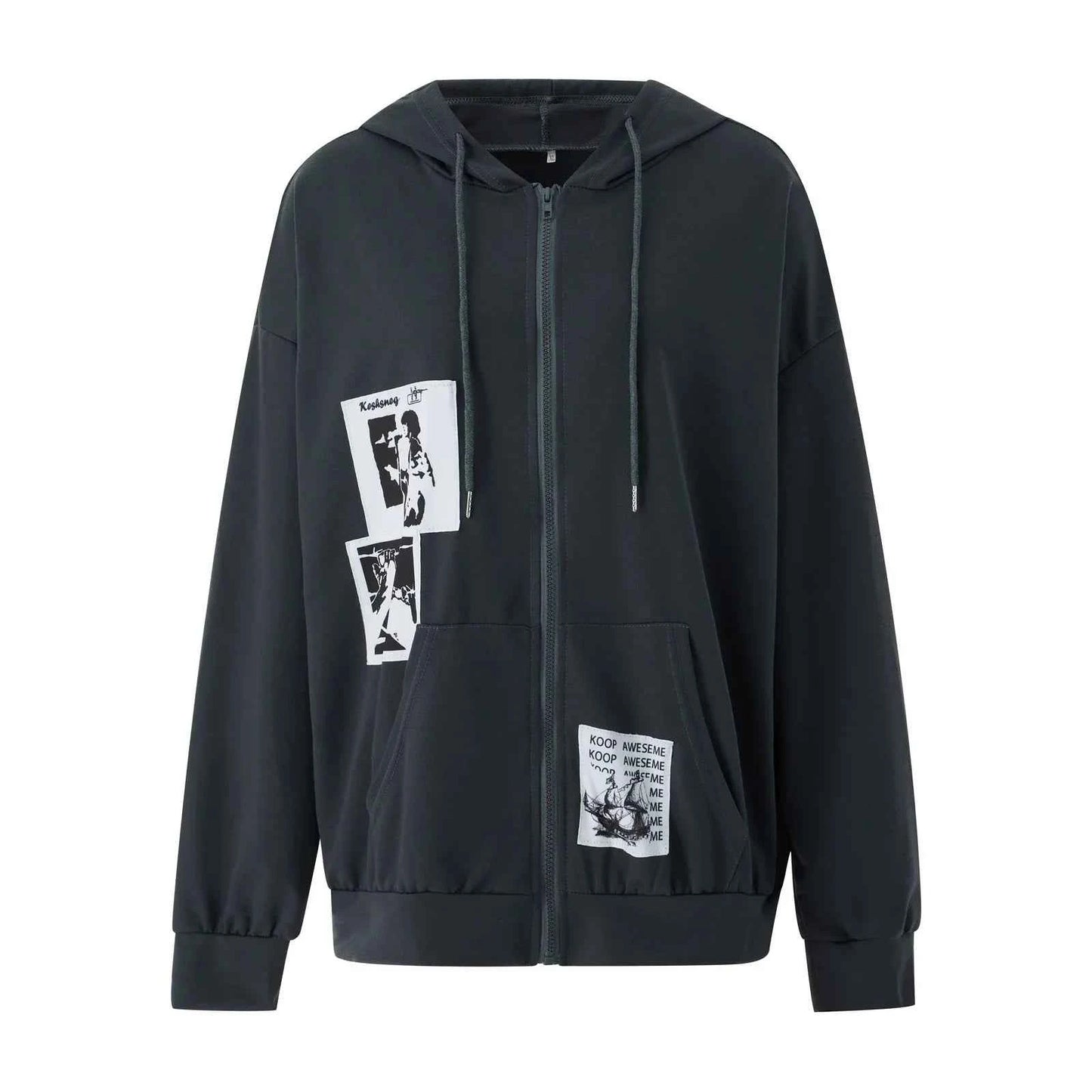 Streetwear Chic Letter Print Cool Sweatshirt