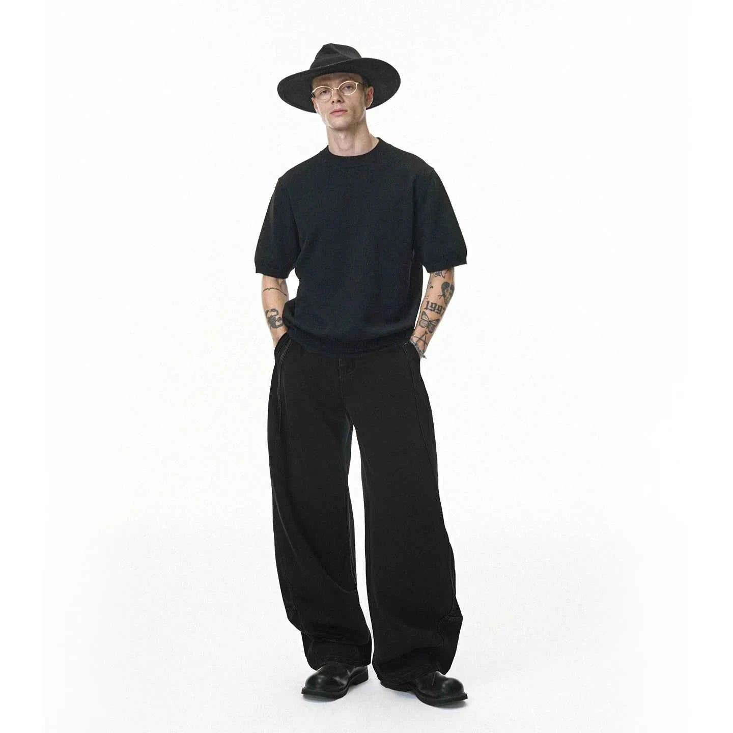 Black Blade 3D Cut Casual Denim Jeans
