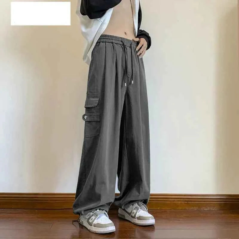Vintage Casual Summer Drawstring Cargo Pants