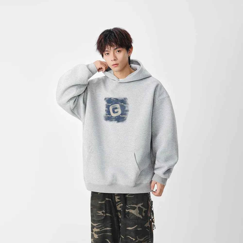 Winter Graphic Art Print Casual Hoodie
